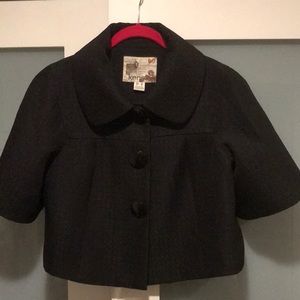 kensie black short jacket